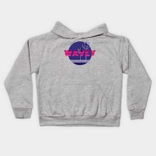 wavey retro 80s style Kids Hoodie